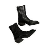 Ankle Boots in Croco